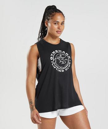 Camiseta Tirantes Gymshark Legacy Mujer Negras | CO 2350NWY